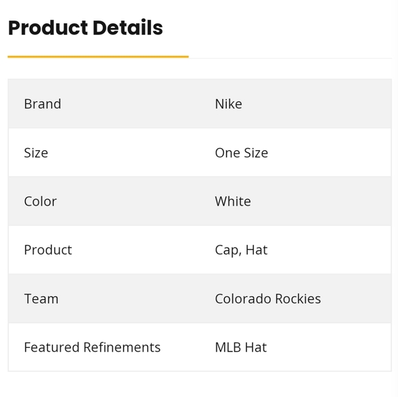 NWT Unisex Colorado Rockies Nike Adjustable Hat - Picture 7 of 8